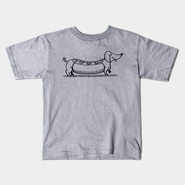 YOU'RE A WEINER Kids T-Shirt by Daily Drills 